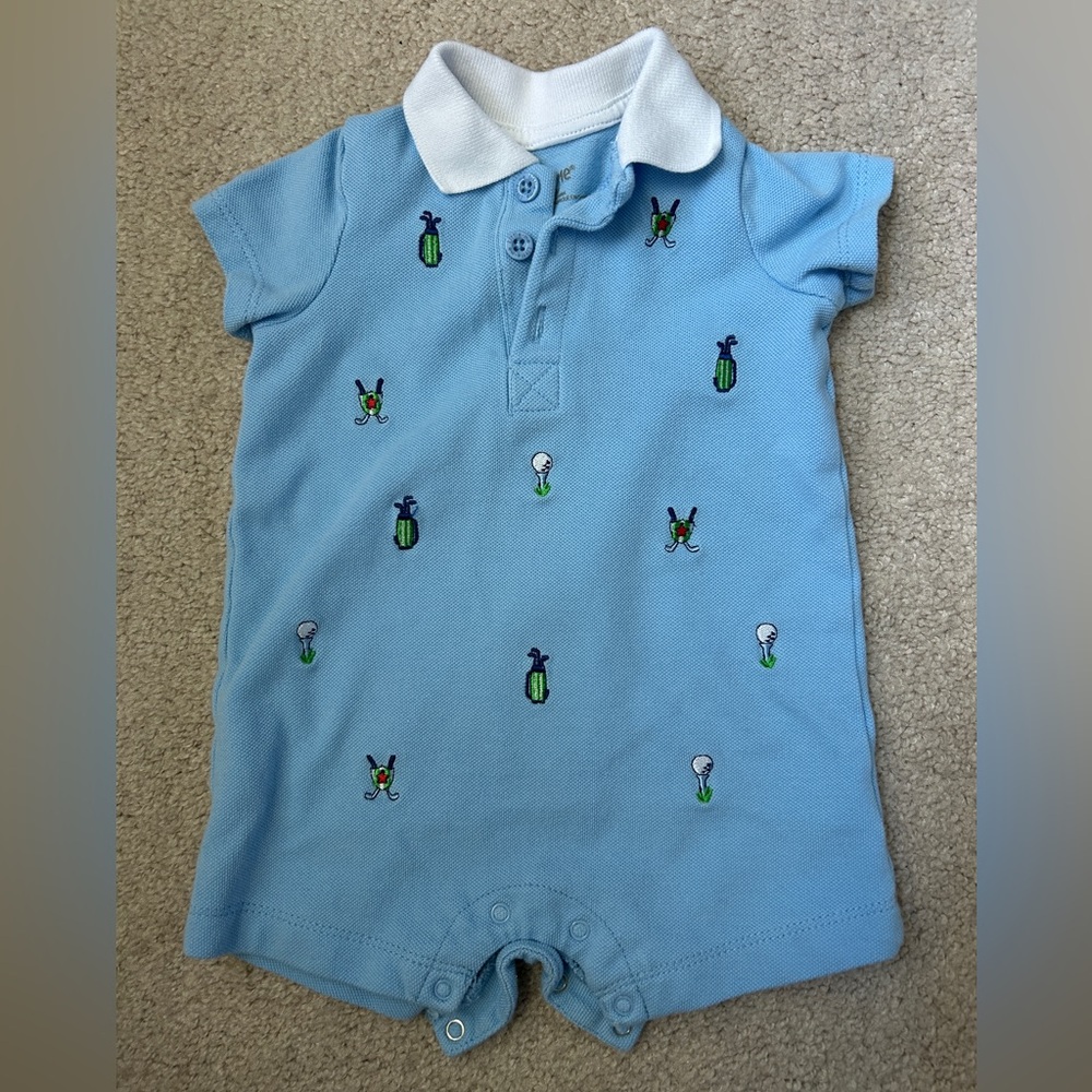 Baby boy golf romper bundle